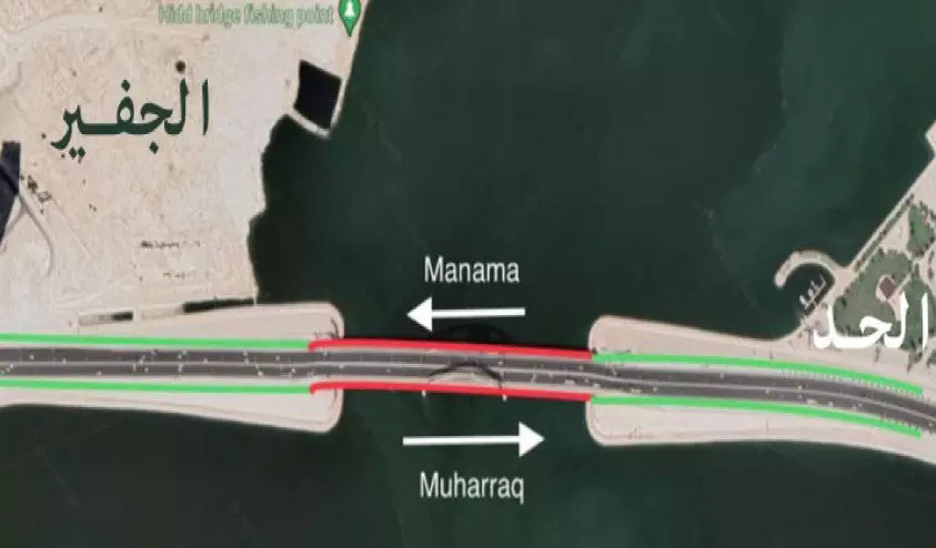 ശൈഖ് ഖലീഫ ബിൻ സൽമാൻ കോസ്വേ നടപ്പാത അടയ്ക്കും ശൈഖ് ഖലീഫ ബിൻ സൽമാൻ കോസ്വേ നടപ്പാത അടയ്ക്കും