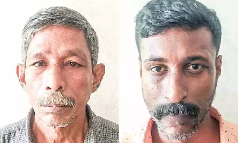 വയോധികയുടെ സ്വർണം കവർന്ന കേസിൽ രണ്ടുപേർ അറസ്റ്റിൽ വയോധികയുടെ സ്വർണം കവർന്ന കേസിൽ രണ്ടുപേർ അറസ്റ്റിൽ