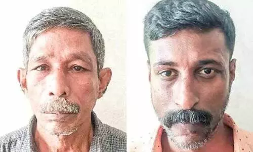 വയോധികയുടെ സ്വർണം കവർന്ന കേസിൽ രണ്ടുപേർ അറസ്റ്റിൽ