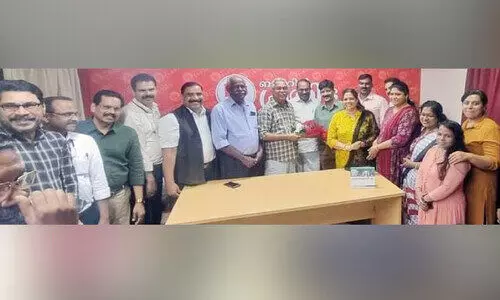 ഇ​ട​തു​പ​ക്ഷ കൂ​ട്ടാ​യ്മ: ബി​നോ​യ് വി​ശ്വം എം.​പി​ക്ക് സ്വീ​ക​ര​ണം