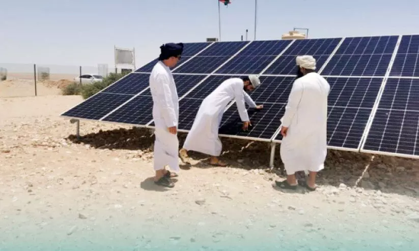 അ​റേ​ബ്യ​ൻ ഒ​റി​ക്‌​സ് റി​സ​ർ​വി​ൽ സൗ​രോ​ർ​ജ പ്ലാ​ന്റ് സ്ഥാ​പി​ച്ചു