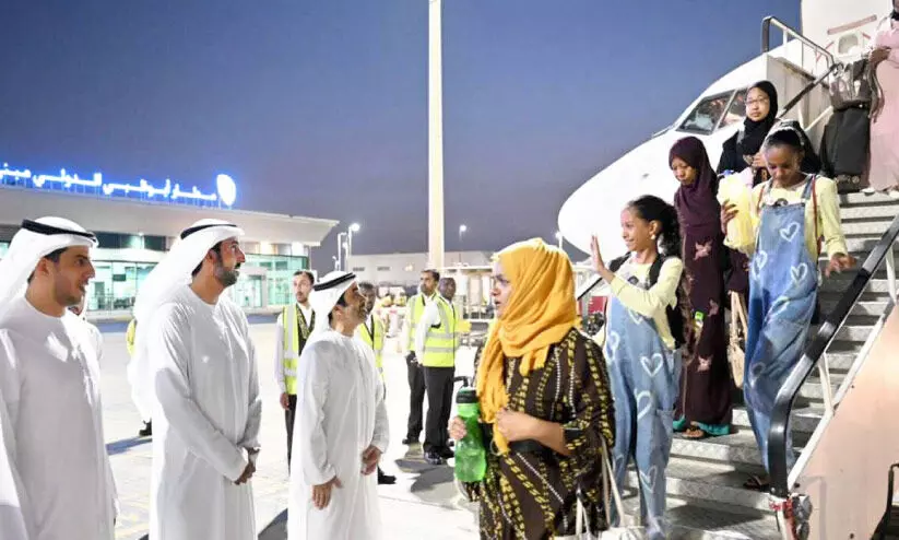 രക്ഷാപ്രവർത്തനം തുടരുന്നു; സുഡാനിൽ നിന്ന് 180 പേർ കൂടി ദുബൈയിലെത്തി രക്ഷാപ്രവർത്തനം തുടരുന്നു; സുഡാനിൽ നിന്ന് 180 പേർ കൂടി ദുബൈയിലെത്തി