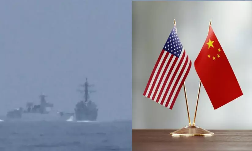കൂട്ടിയിടിയുടെ അടുത്തെത്തി ചൈനീസ് -യു.എസ് യുദ്ധക്കപ്പലുകൾ; ചൈന പ്രകോപനം സൃഷ്ടിക്കുന്നുവെന്ന് യു.എസ്
