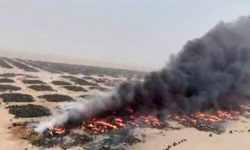 സാൽമിയിലെ തീപിടിത്തം ബോധപൂർവമെന്ന് റിപ്പോർട്ട്