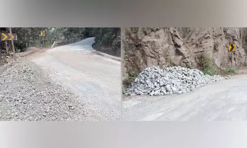 പാൽച്ചുരം റോഡ് തുറന്നത് നിർമാണം പൂത്തിയാക്കാതെ