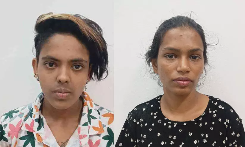എം.ഡി.എം.എയുമായി രണ്ട് യുവതികൾ പിടിയിൽ എം.ഡി.എം.എയുമായി രണ്ട് യുവതികൾ പിടിയിൽ