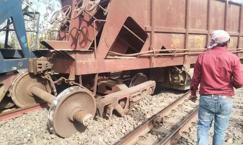 Goods Train Derails
