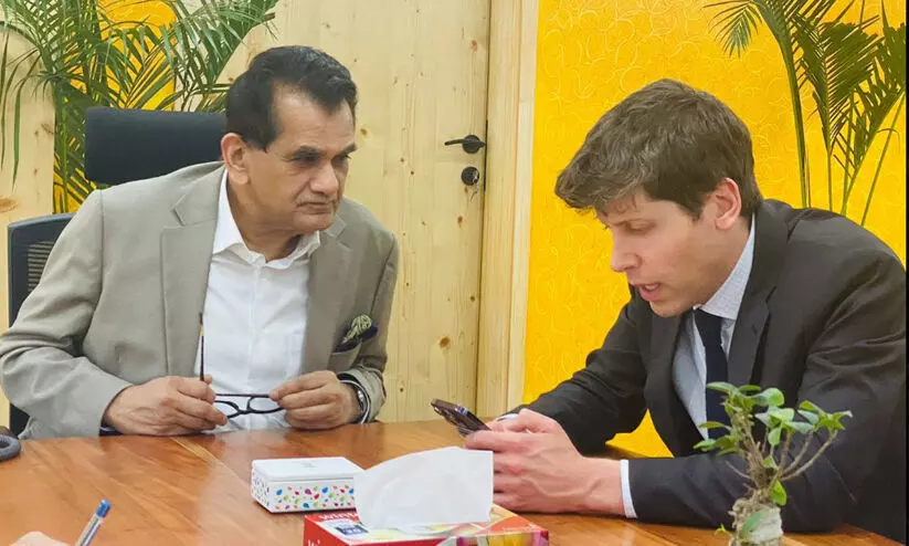 ചാറ്റ്ജിപിടി സൃഷ്ടാക്കളായ ഓപൺഎഐ സിഇഒ സാം ആൾട്ട്മാൻ ഇന്ത്യയിൽ