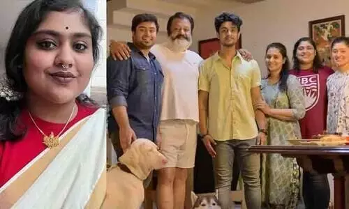 Suresh Gopis Daughter Bhagya Reply About Her  saree picture, went Viral