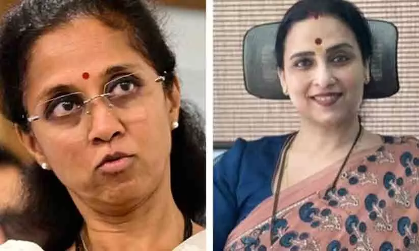 Supriya sule and Chitra Wagh Supriya sule and Chitra Wagh