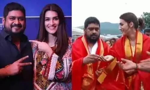 Om raut with Kriti Sanon