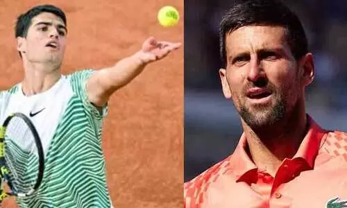 ഫ്രഞ്ച് ഓപണിൽ ഇന്ന് ക്ലാസിക് സെമി; അൽകാരസിനെതിരെ ദ്യോകോവിച് ഫ്രഞ്ച് ഓപണിൽ ഇന്ന് ക്ലാസിക് സെമി; അൽകാരസിനെതിരെ ദ്യോകോവിച്