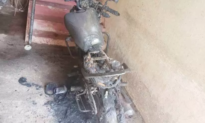 bike burned