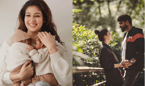 Vignesh Shivan  Heart Touching Note About 1st wedding anniversary  And  Share unseen pics of sons Uyir and Ulag With Nayanthara