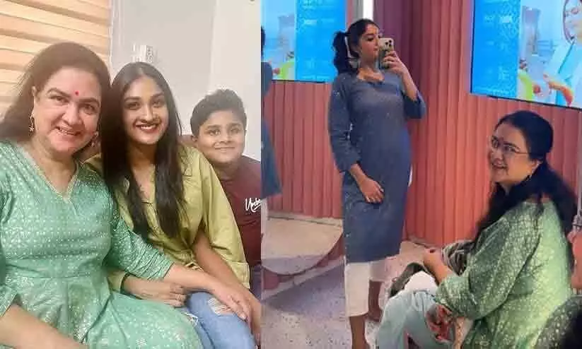 Urvashi Shares  Photo With  His Daughter  kunjatta  And Son Ishan , pic Went viral