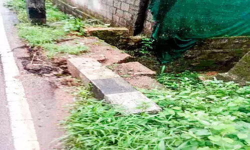 തളിയിക്കര കലുങ്ക് അപകട ഭീഷണിയിൽ