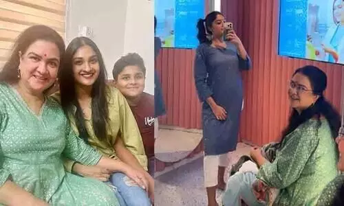 Urvashi Shares  Photo With  His Daughter  kunjatta  And Son Ishan , pic Went viral