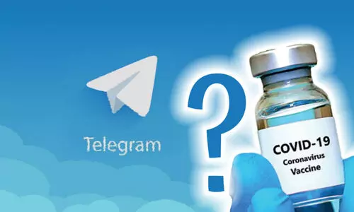 കോവിഡ് വാക്സിൻ സ്വീകരിച്ചവരുടെ വിവരങ്ങൾ ടെലഗ്രാമിൽ