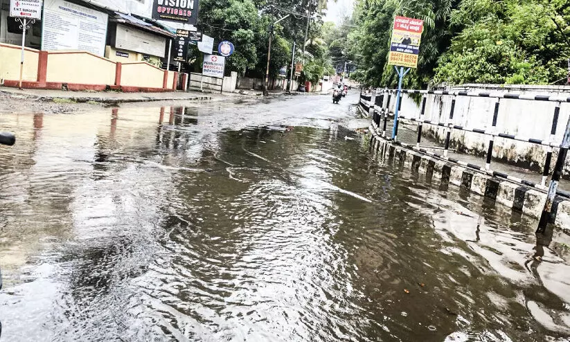 ഒരു മഴ പെയ്താൽ മതി, പാലക്കാട് നഗരം വെള്ളക്കെട്ടിൽ