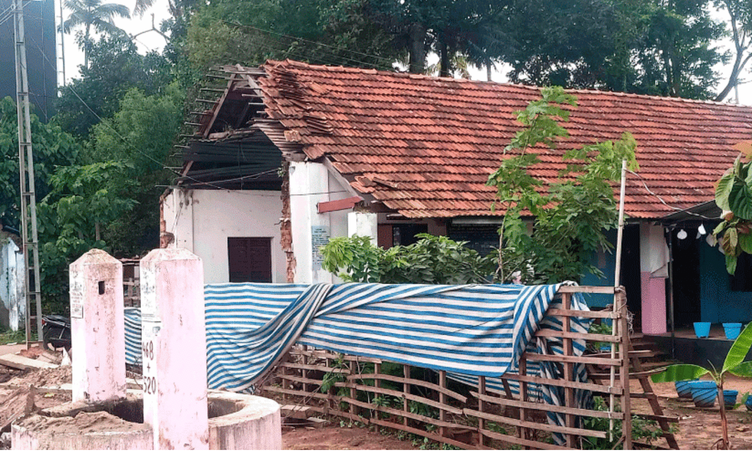 Chagava. Muslim LP School Building