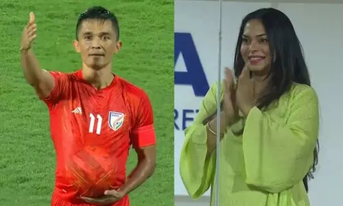 പിതാവാകാനൊരുങ്ങി ഛേത്രി; സോനം കൊതിച്ചപോലെ ഗോളടിച്ച് പ്രഖ്യാപനം