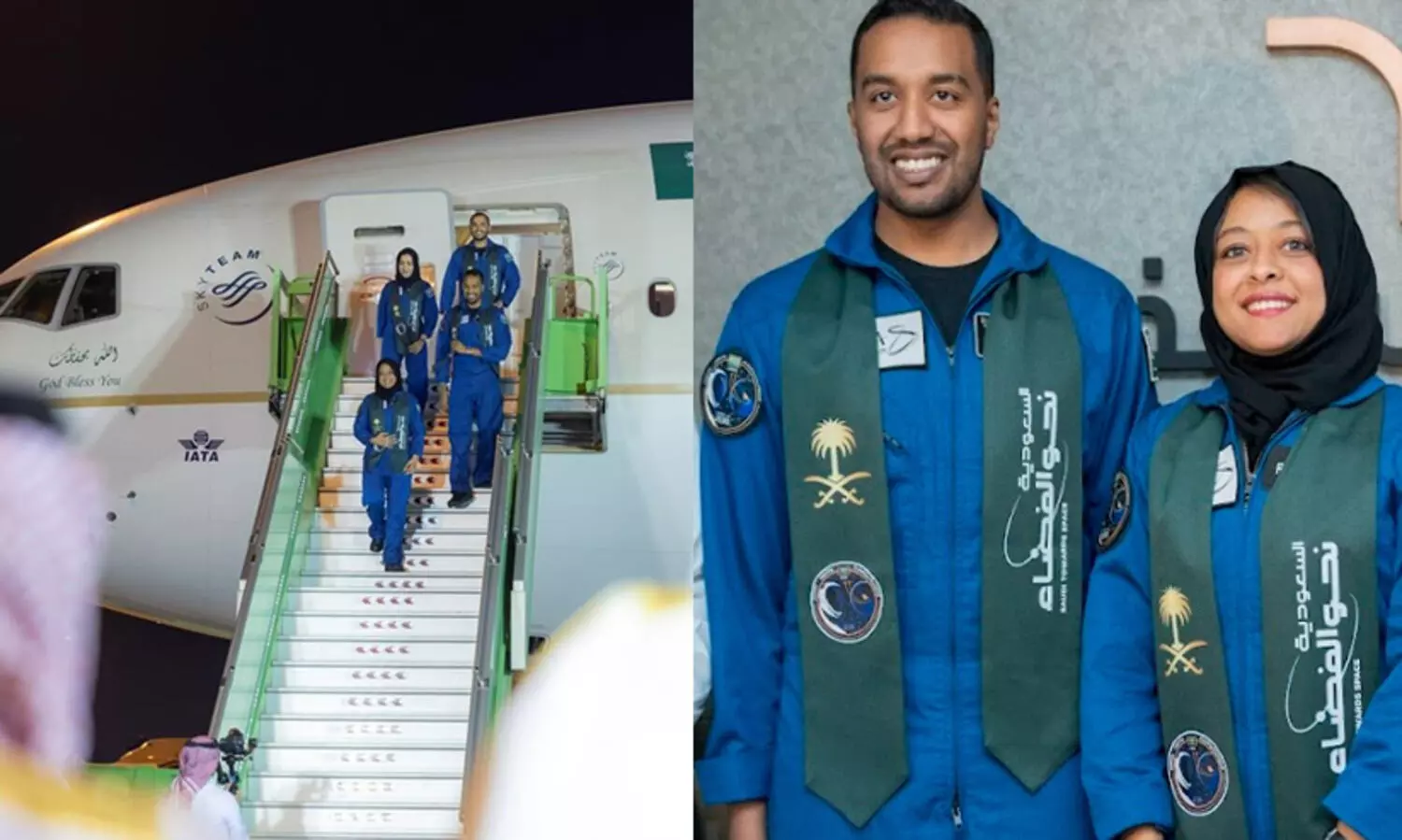 ചരിത്ര ദൗത്യം പൂർത്തിയാക്കി സൗദി ബഹിരാകാശ യാത്രികർ മാതൃരാജ്യത്ത് വിമാനമിറങ്ങി