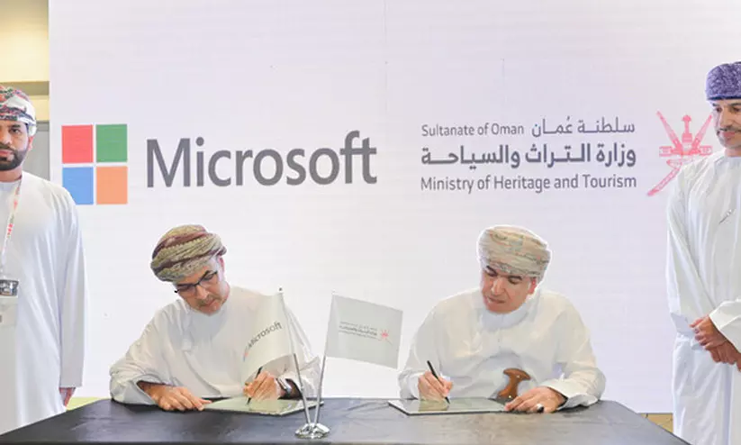 ഡി​ജി​റ്റ​ൽ പ​രി​വ​ർ​ത്ത​നം ; ടൂ​റി​സം മ​ന്ത്രാ​ല​യ​വും മൈ​ക്രോ​സോ​ഫ്റ്റ് ക​മ്പ​നി​യും ധാ​ര​ണ​പ​ത്ര​ത്തി​ൽ ഒ​പ്പു​വെ​ച്ചു