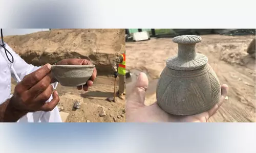 റോഡ് നിർമാണത്തിനിടെ​ പുരാവസ്തുക്കള്‍ കണ്ടെത്തി