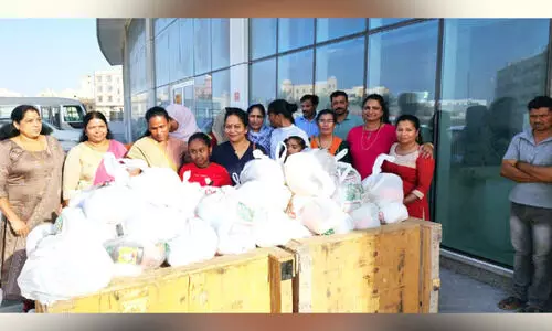ലേബർ ക്യാമ്പിലെ തൊഴിലാളികൾക്ക് ഭക്ഷണ കിറ്റ് നൽകി ലേബർ ക്യാമ്പിലെ തൊഴിലാളികൾക്ക് ഭക്ഷണ കിറ്റ് നൽകി