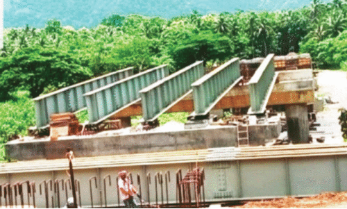 മലമ്പുഴ റിങ് റോഡിലെ ഉരുക്കുപാലം നിര്‍മാണം അന്തിമഘട്ടത്തിലേക്ക്