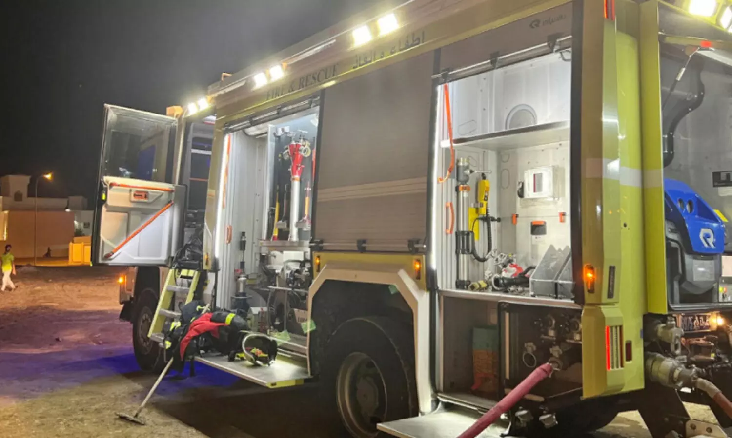 ഖു​റി​യാ​ത്തി​ൽ വീ​ടി​ന്​ തീ​പി​ടി​ച്ചു