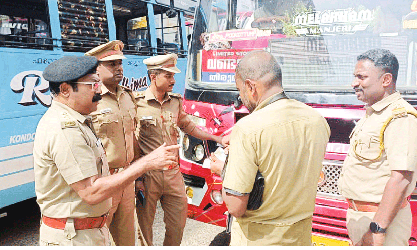 നി​യ​മ ലം​ഘ​നം;  അ​ഞ്ച് ബ​സ് ഡ്രൈ​വ​ർ​മാ​രു​ടെ ലൈ​സ​ൻ​സ് റ​ദ്ദാ​ക്കി