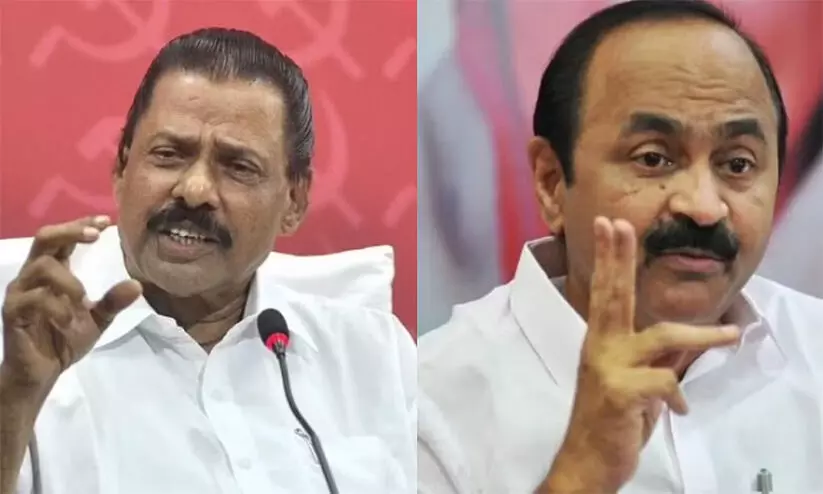 ശിക്ഷ വിധിച്ച കേസില് സുധാകരനെതിരെ മൊഴിയുണ്ടെന്ന് പറയുന്നത് സാമാന്യനിയമ ബോധമുള്ളവര്ക്ക് വിശ്വാസിക്കാനാകില്ലെന്ന് വി.ഡി സതീശൻ ശിക്ഷ വിധിച്ച കേസില് സുധാകരനെതിരെ മൊഴിയുണ്ടെന്ന് പറയുന്നത് സാമാന്യനിയമ ബോധമുള്ളവര്ക്ക് വിശ്വാസിക്കാനാകില്ലെന്ന് വി.ഡി സതീശൻ