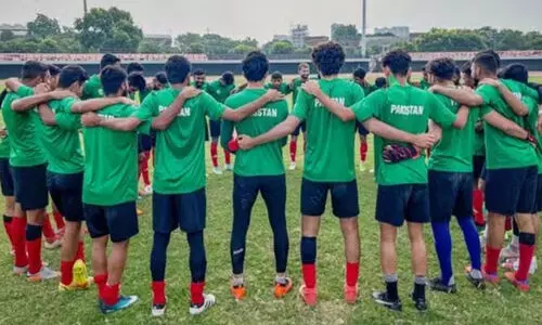 സാഫ് കപ്പ് മ​ത്സ​ര​ങ്ങ​ൾ നാ​ളെ മു​ത​ൽ; പാ​കി​സ്താ​ൻ ടീം ​ഇ​ന്നെ​ത്തും