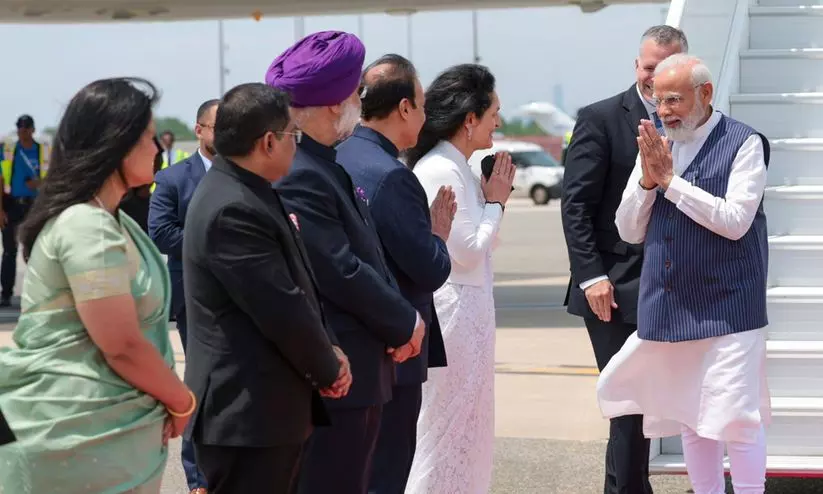 പ്രധാനമന്ത്രി നരേന്ദ്ര മോദി അമേരിക്കയിൽ പ്രധാനമന്ത്രി നരേന്ദ്ര മോദി അമേരിക്കയിൽ