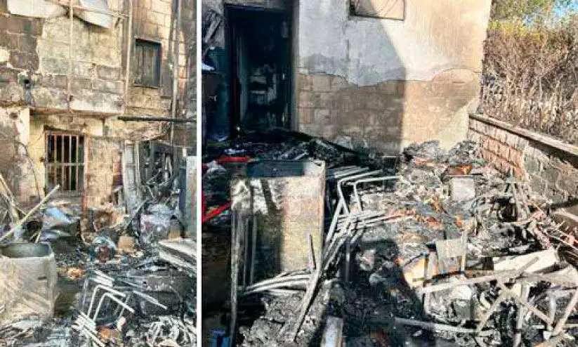 ഖൈത്താനിൽ കെട്ടിടത്തിന് തീപിടിച്ചു ഖൈത്താനിൽ കെട്ടിടത്തിന് തീപിടിച്ചു