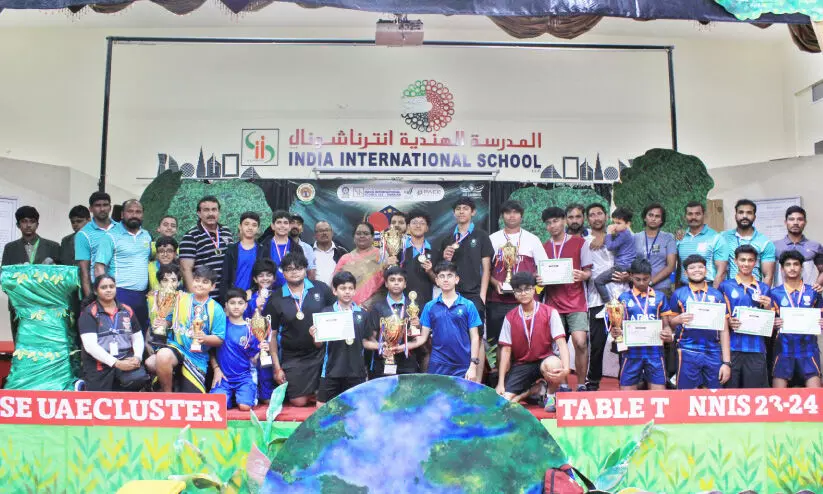 സി.ബി.എസ്.ഇ ക്ലസ്റ്റർ ടേബിൾ ടെന്നിസ് ഇന്ത്യ ഇന്റർനാഷനൽ സ്കൂളിൽ