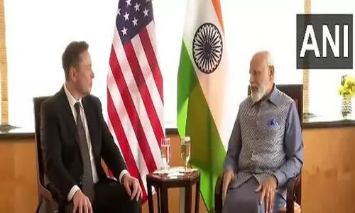 ടെസ്‍ല ഇന്ത്യയിലേക്ക് വരുമെന്ന് മസ്ക്; മോദിയുമായി കൂടിക്കാഴ്ച നടത്തി