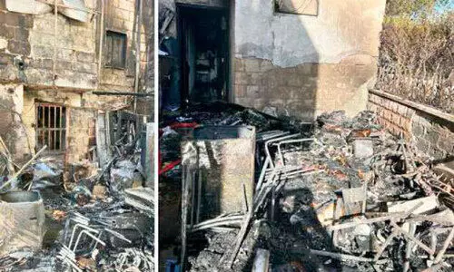 ഖൈത്താനിൽ കെട്ടിടത്തിന് തീപിടിച്ചു