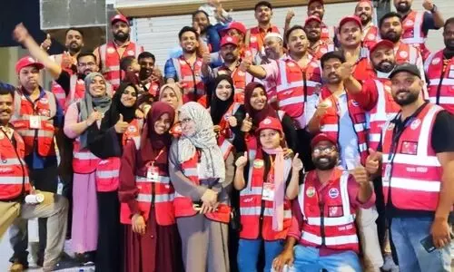 തീ​ർ​ഥാ​ട​ക സേ​വ​ന​ത്തി​ന് ന​വോ​ദ​യ​യു​ടെ വ​നി​താ വ​ള​ന്റി​യ​ർ​മാ​ർ സ​ജീ​വം