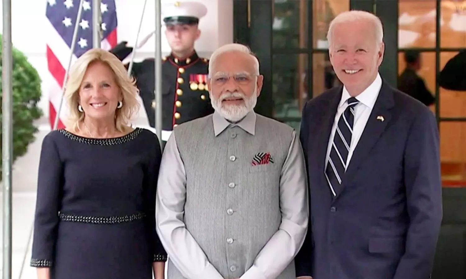 മോ​ദി​ക്ക് വൈ​റ്റ്ഹൗ​സി​ൽ വ​ര​വേ​ൽ​പ്; ബൈ​ഡ​നു​മാ​യി കൂ​ടി​ക്കാ​ഴ്ച