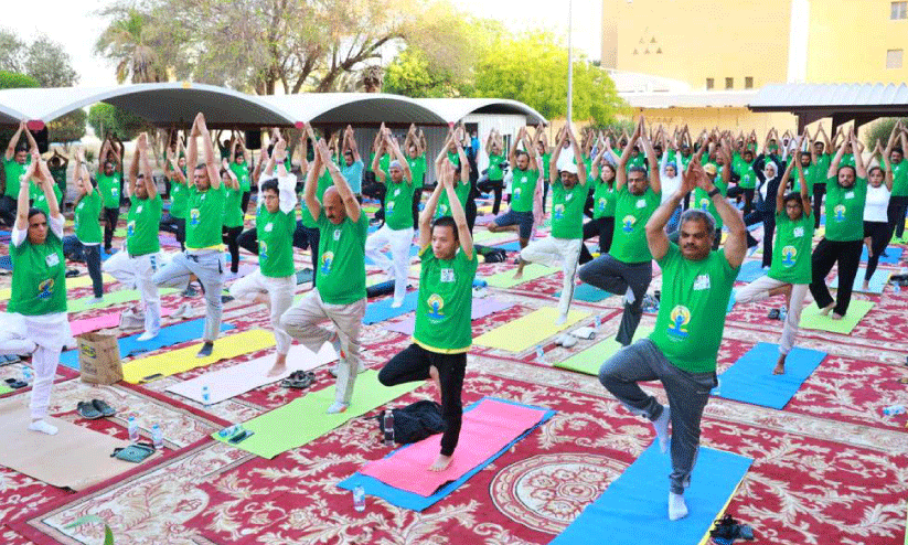 കുവൈത്ത് ഇന്ത്യൻ എംബസി യോഗ ദിനാചരണം സംഘടിപ്പിച്ചു കുവൈത്ത് ഇന്ത്യൻ എംബസി യോഗ ദിനാചരണം സംഘടിപ്പിച്ചു