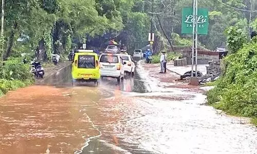 water on road