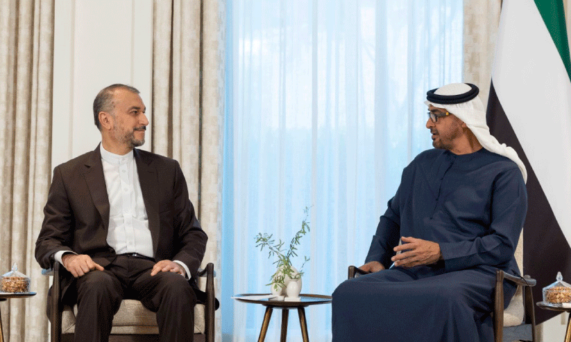 യു.എ.ഇ പ്രസിഡന്റുമായി കൂടിക്കാഴ്ച നടത്തി ഇറാന് വിദേശകാര്യമന്ത്രി യു.എ.ഇ പ്രസിഡന്റുമായി കൂടിക്കാഴ്ച നടത്തി ഇറാന് വിദേശകാര്യമന്ത്രി