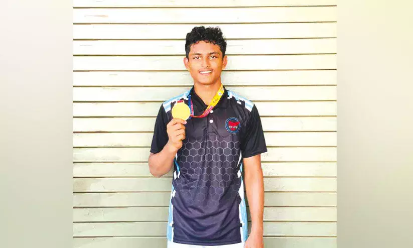 സ്വ​ർ​ണ മെ​ഡ​ൽ ക​ര​സ്ഥ​മാ​ക്കി മു​ഹ​മ്മ​ദ് സി​മാ​ൽ