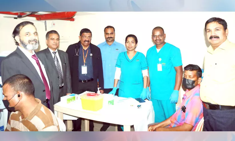 തൊഴിലാളികൾക്കായി ഐ.സി.ആർ.എഫ് സൗജന്യ മെഡിക്കൽ ക്യാമ്പ് തൊഴിലാളികൾക്കായി ഐ.സി.ആർ.എഫ് സൗജന്യ മെഡിക്കൽ ക്യാമ്പ്