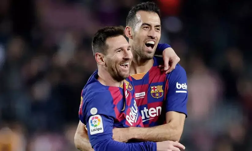 മെസ്സിക്കൊപ്പം പന്തുതട്ടാൻ സെർജിയോ ബുസ്ക്വെറ്റ്സും; ഇന്റർ മിയാമിയിൽ ചേർന്നു മെസ്സിക്കൊപ്പം പന്തുതട്ടാൻ സെർജിയോ ബുസ്ക്വെറ്റ്സും; ഇന്റർ മിയാമിയിൽ ചേർന്നു