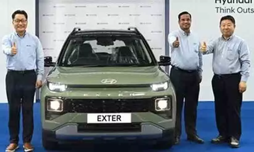 അങ്കത്തിന് ഒരുങ്ങിക്കോ... എക്സ്റ്ററിന്‍റെ ആദ്യ യൂനിറ്റ് പുറത്തിറക്കി ഹ്യൂണ്ടായ്