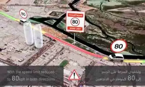 നി​ർ​മാ​ണ പ്ര​വൃ​ത്തി; ശൈ​ഖ് സാ​യി​ദ് ബി​ന്‍ സു​ല്‍ത്താ​ന്‍ സ്ട്രീ​റ്റി​ല്‍ വേ​ഗ​പ​രി​ധി കു​റ​ച്ചു