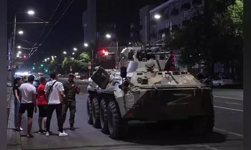 റഷ്യൻ സൈന്യത്തിനെതിരെ തിരിഞ്ഞ് സ്വന്തം കൂലിപ്പട്ടാളം; അട്ടിമറി ഭീഷണി; നഗരങ്ങളിൽ കനത്ത സുരക്ഷ